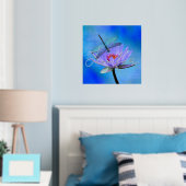 Dragonfly auf Water Lily w Foil Name Prints Foliendrucke (In Situ (Schlafzimmer))