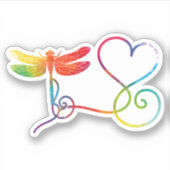 Dragonfly Aufkleber (Vorderseite)