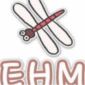 Dragonfly Aufkleber (Vorderseite)