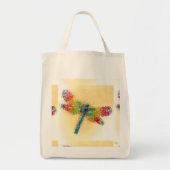 Dragonfly aus Hartglas (gelb) Tragetasche (Vorne)