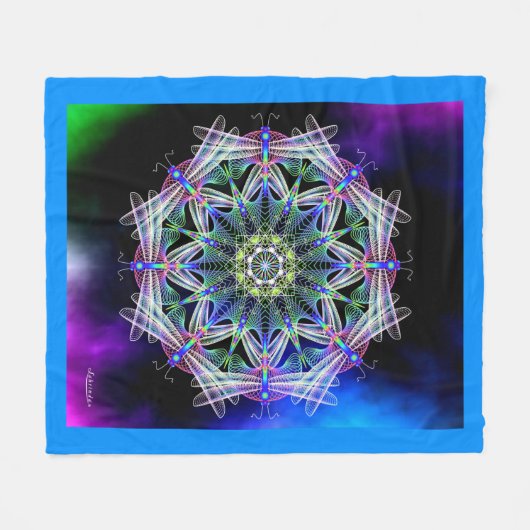 Dragonfly Awakens Fleecedecke (Vorderseite (Horizontal))