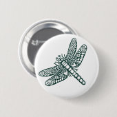 Dragonfly - B&W Button (Vorne & Hinten)