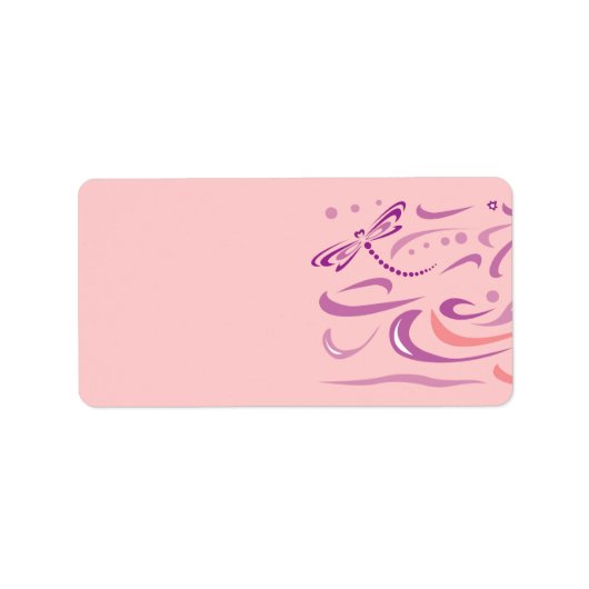 DRAGONFLY Baby-Namensschild Adressaufkleber (Vorne)