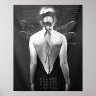 Dragonfly back 2 Print Poster