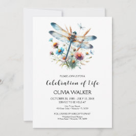 Dragonfly-Beerdigung feiert Leben Einladung