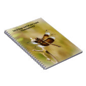 Dragonfly Bible Verse Faith Journal Notizblock (Rechte Seite)