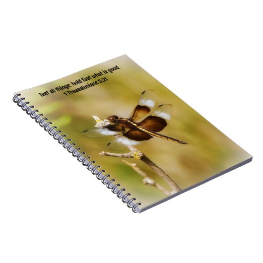 Dragonfly Bible Verse Faith Journal Notizblock (Rechte Seite)