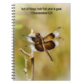 Dragonfly Bible Verse Faith Journal Notizblock (Vorderseite)