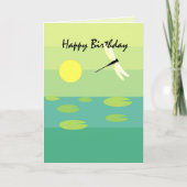 Dragonfly Birthday Karte (Vorderseite)