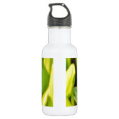 Dragonfly Blau und schwarz auf Gras. Edelstahlflasche (Rückseite)