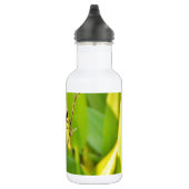 Dragonfly Blau und schwarz auf Gras. Edelstahlflasche (Rechts)