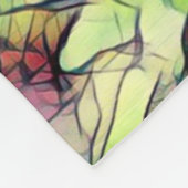 Dragonfly Blue Aquamarin Aqua Fleecedecke (Ecke)