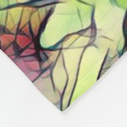 Dragonfly Blue Aquamarin Aqua Fleecedecke (Ecke)