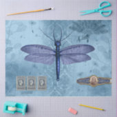 Dragonfly Blue Decoupage Tissue Paper Seidenpapier (Basteln)