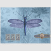 Dragonfly Blue Decoupage Tissue Paper Seidenpapier (Vorderseite)
