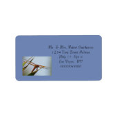 Dragonfly Blue Personalisiert Address Large Labels Adressaufkleber (Vorne)