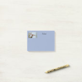 Dragonfly Blue Personalisiert Post It Notes 4x3 Post-it Klebezettel (Auf Schreibtisch)
