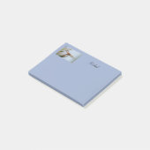 Dragonfly Blue Personalisiert Post It Notes 4x3 Post-it Klebezettel (angewinkelt)