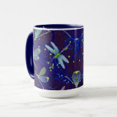Dragonfly Blues 15oz Combo Tasse (Vorderseite Links)