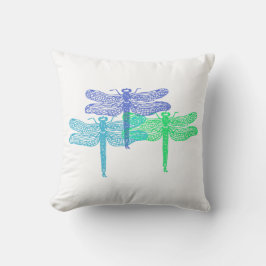 Dragonfly Blues Pillow Kissen