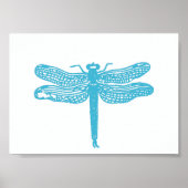 Dragonfly Blues Print Poster (Vorne)