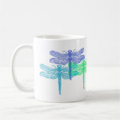Dragonfly-Blues-Tasse Kaffeetasse (Links)