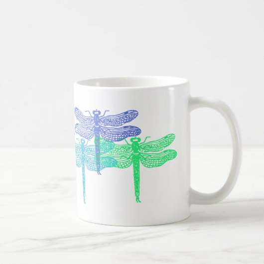 Dragonfly-Blues-Tasse Kaffeetasse (Rechts)