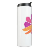 Dragonfly-Blume Botanist-Geschenk Thermosbecher (Nach links gedreht)