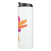 Dragonfly-Blume Botanist-Geschenk Thermosbecher (Nach rechts gedreht)