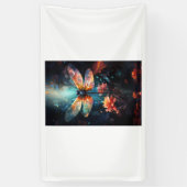 Dragonfly Blume Kunst, Dichtung Banner (Vertikal)