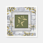 Dragonfly Botanic Paper Napkin Serviette (Vorderseite)