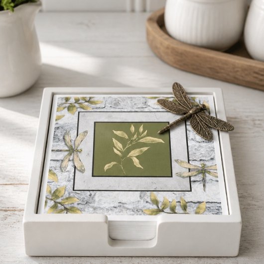 Dragonfly Botanic Paper Napkin Serviette