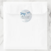 DragonFly BRIDESMAID Brautparty Personalisiert Runder Aufkleber (Tasche)