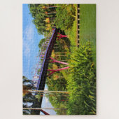 Dragonfly Bridge and lake, Singapur Puzzle (Vertikal)