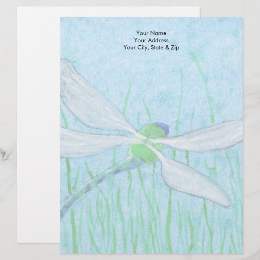 Dragonfly Briefbogen (Vorne/Hinten)