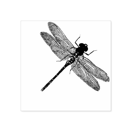 Dragonfly-Briefmarke Gummistempel (Prägung)