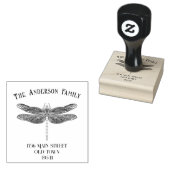 Dragonfly-Briefmarke Gummistempel (Stempel)