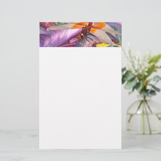 Dragonfly Briefpapier (Stehend Vorderseite)