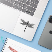 Dragonfly Bug Insect Natur Silhouette Art Aufkleber (Laptop mit iPhone)