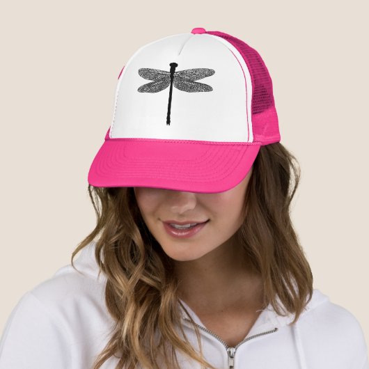 Dragonfly Bug Insect Silhouette Art Truckerkappe (Beispiel)