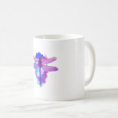 Dragonfly buntes Bild Geschenkidee Kaffeetasse (VorderseiteRechts)