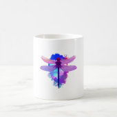 Dragonfly buntes Bild Geschenkidee Kaffeetasse (Mittel)