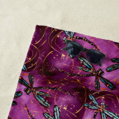 Dragonfly Burgundy Flit Beach Handtuch (Beispiel)