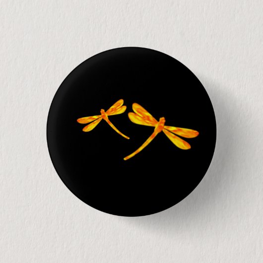 Dragonfly Button - Feuer (Vorderseite)
