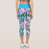 Dragonfly Capris farbenfroh mit schwarzen Streifen (Rückseite)