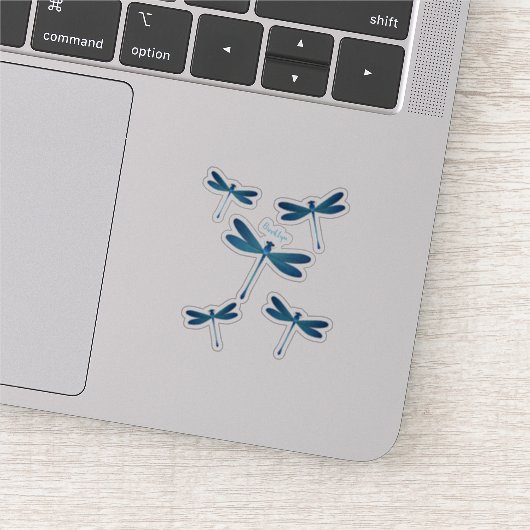 Dragonfly-Cartoon Aufkleber (Ausschnitt)