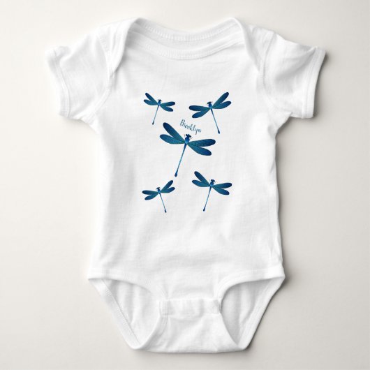 Dragonfly-Cartoon Baby Strampler (Vorderseite)