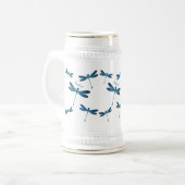 Dragonfly-Cartoon Bierglas (Vorderseite Links)