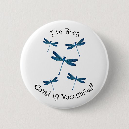Dragonfly-Cartoon Button (Vorderseite)