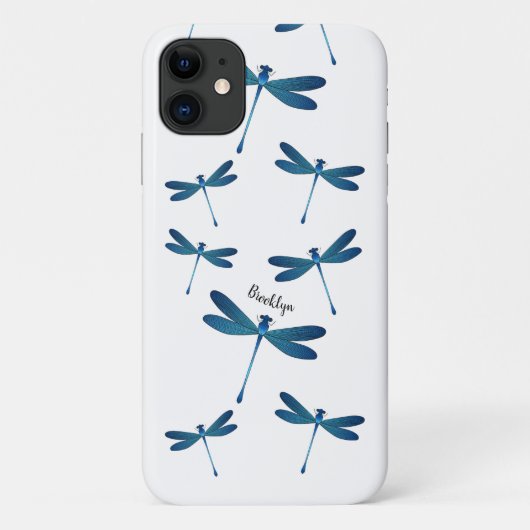 Dragonfly-Cartoon Case-Mate iPhone Hülle (Rückseite)
